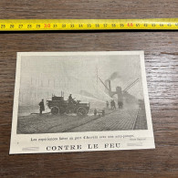 1908 PATI Expériences Faites Au Port D'Anvers Avec Une Auto-pompe. CONTRE LE FEU - Collezioni