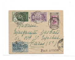 !!! SENEGAL, LETTRE PAR AVION BEL AFFRANCHISSEMENT, DE SAINT LOUIS POUR PARIS 1949 - Airmail