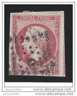 France N° 17B Prince Louis-Napoléon 80 C Rose - 1853-1860 Napoleone III