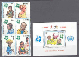 Jaar Van Het Kind-Année De L'enfant COB 978/83+BL34 MNH - Nuovi