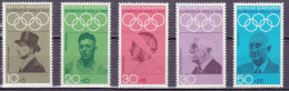 ALEMANIA FEDERAL 1968 YT  426 A 430 ** - Unused Stamps