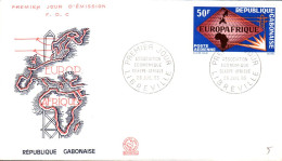 GABON FDC 1965 EUROPAFRIQUE - Gabon