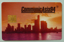SINGAPORE - Chip - Smartcard - Monetel - Communic Asia '94 - 1000ex - Mint - Singapore
