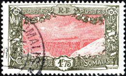 COSTA DEI SOMALI, SOMALI COAST, PAESAGGI, LANDSCAPE, 1933, USATI Mi:FR-SO 117, Scott:FR-SO 115, Yt:FR-SO 135A - Used Stamps