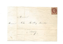 !!! FRANCE,LETTRE  TARIF IMPRIMÉ À 2CTS, EMISSION NAPOLÉON LAURÉ  POUR BRIEY - 1849-1876: Classic Period