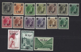 Luxembourg Yv Occupation Allemande 17/32 Surchargés, **/mnh - 1940-1944 Occupation Allemande