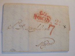 CARTA 1832  MARCA MURCIA - ...-1850 Préphilatélie