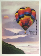 Tanzania 1998 History Of Flight Balloons Minisheet MNH - Tanzania (1964-...)