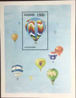 Tanzania 1999 Aviation History Balloons Minisheet MNH - Tanzania (1964-...)