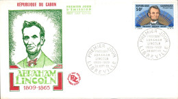 GABON FDC 1965 ABRAHAM LINCOLN - Gabon