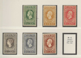 1913 MH/* Netherlands NVPH 90-95 - Nuovi