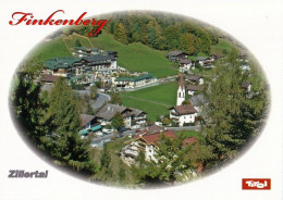 1 AK Österreich / Tirol * Blick Auf Finkenberg - Im Bild Rechts Die Pfarrkirche Finkenberg - Luftbildaufnahme * - Zillertal