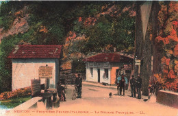 FRANCE - Menton - Frontière Franco Italienne - La Douane Française - LL  - Colorisé - Animé  - Carte Postale Ancienne - Menton