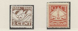 1924 MH/* Netherlands NVPH 139-40 - Unused Stamps