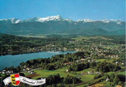 2 AK Österreich / Kärnten * Blick Auf Velden Am Wörther See - Luftbildaufnahme - Mit Der Karawankenkette Im Hintergrund - Velden