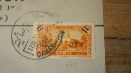 Enveloppe SYRIE, Damas Salahie 1938 ......... Boite1 ..... 240424-203 - Storia Postale