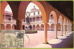 Ad3272 - COLOMBIA - Postal History - MAXIMUM CARD - 1964 - ARCHITECTURE - Other & Unclassified