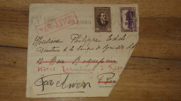 Enveloppe Incomplète LIBAN 1938 ......... Boite1 ..... 240424-205 - Líbano