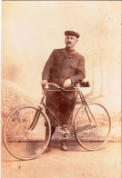 RARE - Belgique -  Hainaut - Henegouwen -  Cycliste - Velo -  Photo Ancienne Sur Carton En Parfait Etat - Ciclismo