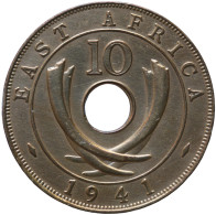 LaZooRo: East Africa 10 Cents 1941 I XF / UNC - Colonias