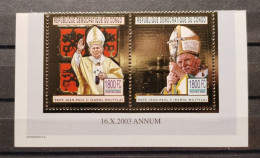 République Démocratique Du Congo - 2197/2198 - Or - Gold - Pape - Pope Jean-Paul 2 - 2004 - MNH - Ongebruikt