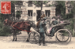 75 PARIS 1908 Les Femmes Cochers "Avec Nous Pas De Danger De S'égarer, Nous Savons... Bons Endroits" - Artisanat