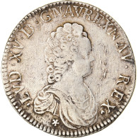 Monnaie, France, Louis XV, Écu Vertugadin, Ecu, 1716, Aix, TB+, Argent - 1715-1774 Lodewijk XV