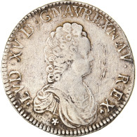 Monnaie, France, Louis XV, Écu Vertugadin, Ecu, 1716, Aix, TB+, Argent - 1715-1774 Louis  XV The Well-Beloved