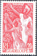 GUADALUPA, GUADALOUPE, COSTUMI LOCALI, 1947, FRANCOBOLLI NUOVI (MNH**) Mi:GP 228, Scott:GP 203, Yt:GP 211 - Neufs