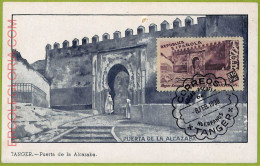 Ad3289 - SPAIN - Postal History - MAXIMUM CARD - 1938 -TANGER,  ARCHITECTURE - Other & Unclassified