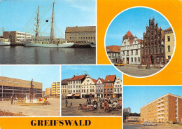 Greifswald Segelschulschiff Hotel Sporthalle Innenstadt Ngl #172.156 - Autres & Non Classés