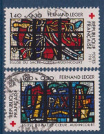 Croix Rouge Eglise Sacré Cœur D'Audincourt Vitraux De Fernand Léger: Les Fouets De La Passion La Paix N°2175 Et 2176 - Gebraucht