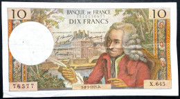 10 Francs Voltaire FRANCE, 1971, F62.48, - 10 F 1963-1973 ''Voltaire''