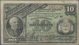 Argentina: Banco National 10 Centavos 1884, Signature Roca & Sastre, Q Series, P - Argentinië