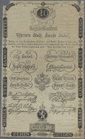 Austria: Wiener Stadt-Banko-Zettel, 5 Gulden 1806 (P.A38, F/F-, Tiny Tears) And - Autriche
