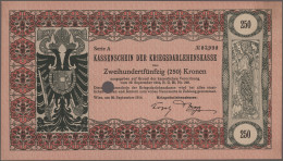 Austria: Kassenschein Der Kriegsdarlehenskasse, 250 Kronen 1914, P.26, Punch Hol - Autriche