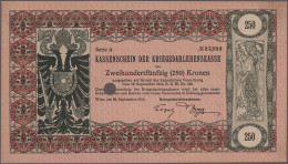 Austria: Kassenschein Der Kriegsdarlehenskasse, 250 Kronen 1914, P.26, Punch Hol - Austria