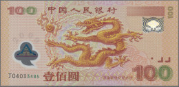 China: 100 Yuan 2000 P. 902 Polymer Commemorative Issue "Year Of The Dragon" In - Chine