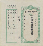 China: YUNNAN PROVINCIAL BANK, 20 Yuan ND(ca. 1949) "Cashier's Check" Issue, P.S - Cina
