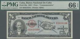 Cuba: Banco Nacional De Cuba, 1 Peso 1953, Commemorative Issue "Centennial Birth - Kuba