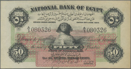 Egypt: National Bank Of Egypt, 50 Piastres 1st January 1899, Serial # A/1 080326 - Egitto