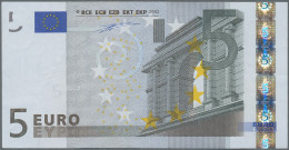 Euro Bank Notes: European Central Bank, Lot With 5 Banknotes And 2 Advertising N - Altri & Non Classificati