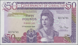 Gibraltar: Government Of Gibraltar, 50 Pounds 27th November 1986, P.24 In Perfec - Gibilterra