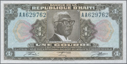 Haiti: Banque De La République D'Haïti, 1 Gourde L.17.08.1979, Printed On TYVEK, - Haiti