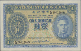 Hong Kong: Government Of Hong Kong, Very Nice Pair With 1 Dollar ND(1936) (P.312 - Hongkong