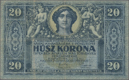 Hungary: Hungarian Post Office Savings Bank, 20 Korona 1919, P.38b, Some Small F - Hungría
