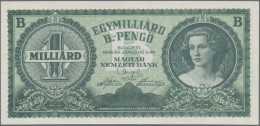 Hungary: Magyar Nemzeti Bank Egymilliard (1.000.000.000) B.-Pengő (=1.000.000.00 - Hungary