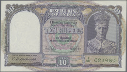 India: Reserve Bank Of India, 10 Rupees ND(1943), P.24 In UNC Condition With Sma - Indien