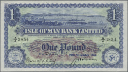 Isle Of Man: Isle Of Man Bank Limited, 1 Pound 29th November 1954, P.6c, Great O - Autres & Non Classés