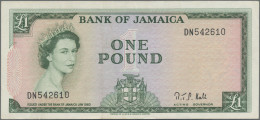 Jamaica: Bank Of Jamaica, 1 Pound L.1960 (1964 ND), Signature R. T. P. Hall As " - Giamaica